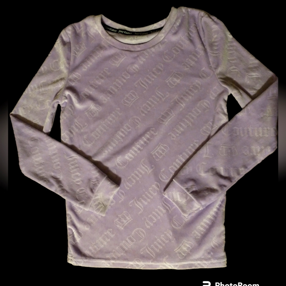 Girls Light Lavender Purple Juicy Couture Pajama Set Size 12